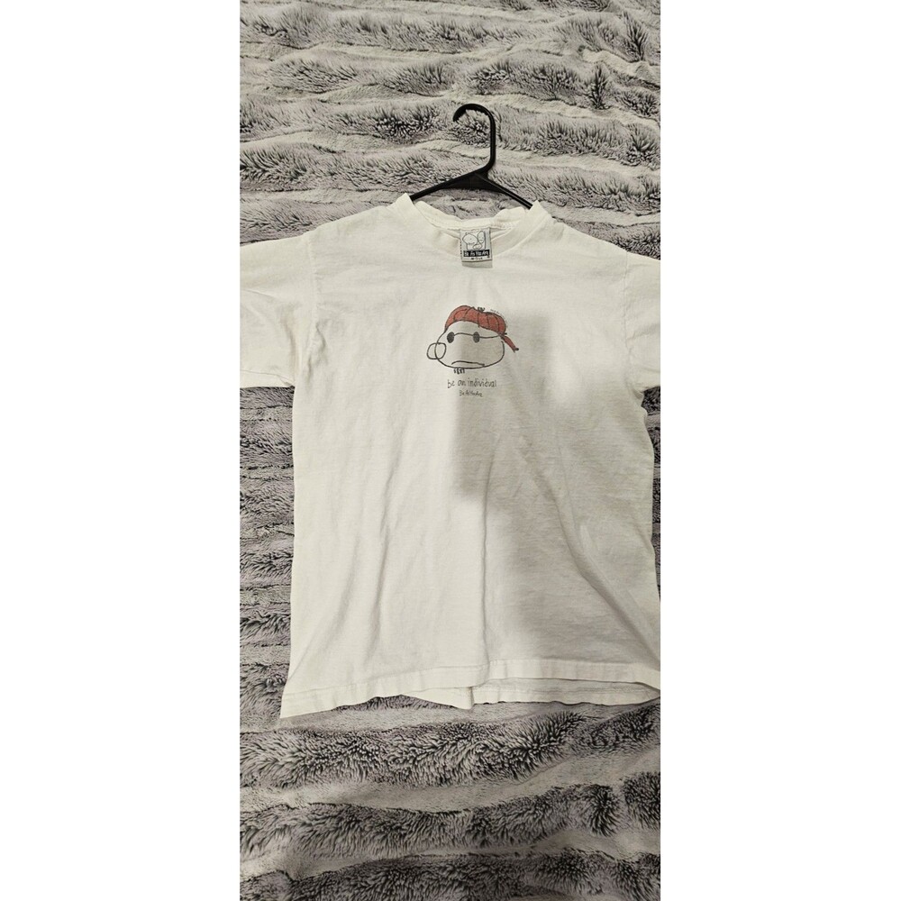 Vintage 90s Be As You Are White Graphic Print Men's T-Shirt
